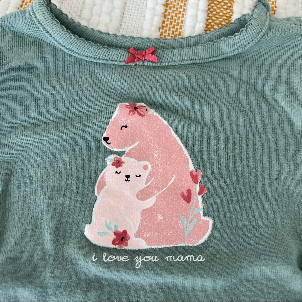 Baby 2-Piece Bears Bodysuit Pant‎ Set 6  Months